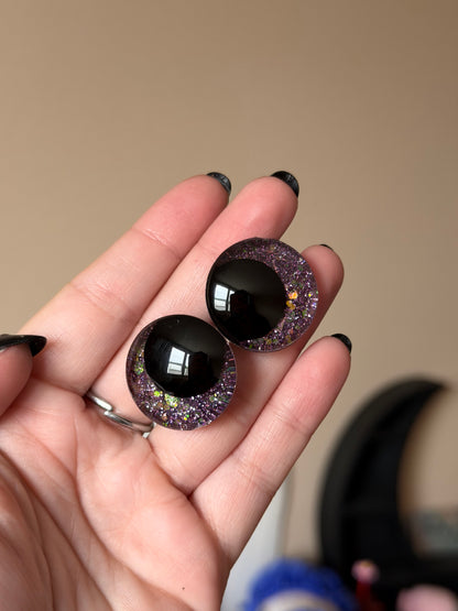 yeux de sécurité paillettes pour amigurumi couleur violet